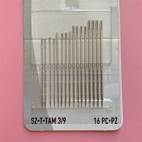 Dritz Hand Embroidery Needles Sizes 3/9 16 Needles